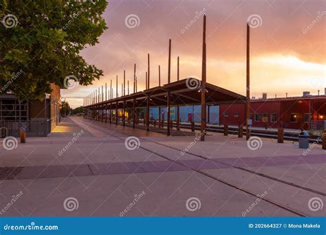 Santa Fe Railyard, New Mexico Stock Image - Image of plaza, southwest ...