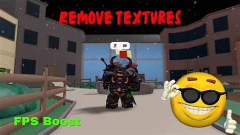 How To Remove Textures On Roblox In Fps Boost Youtube