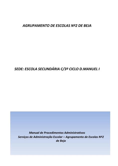 PDF SEDE ESCOLA SECUNDÁRIA C 3º CICLO D MANUEL I Manual de