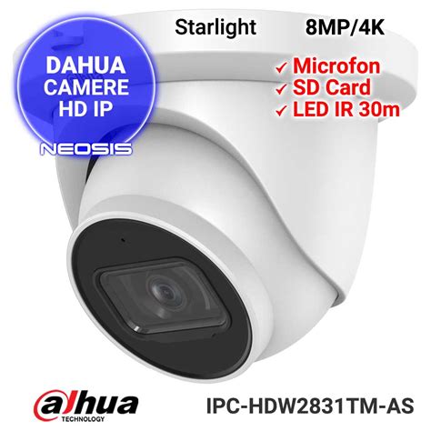 Camera Ip Mp K Starlight Dahua Ipc Hdw Tm As S Neosis Ro