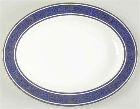 Imperial Blue 13 Oval Serving Platter By Royal Doulton Replacements Ltd