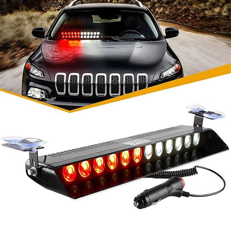 Carro De Pol Cia Led Strobe Lights Led Vermelho Azul Branco Signal