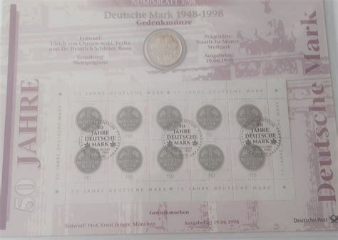 Numisblatt Jahre Deutsche Mark Ebay