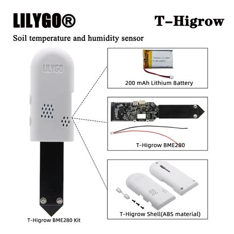 Lilygo T Higrow Esp Dht Bem Garden Flowers Soil Tester