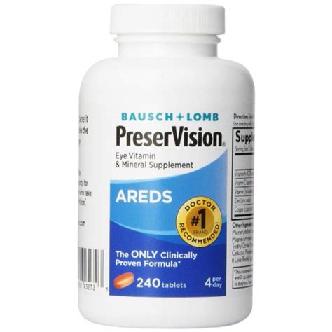 Bausch And Lomb Preservision Areds Eye Vitamin And Mineral Supplement Locatel Health And Wellness