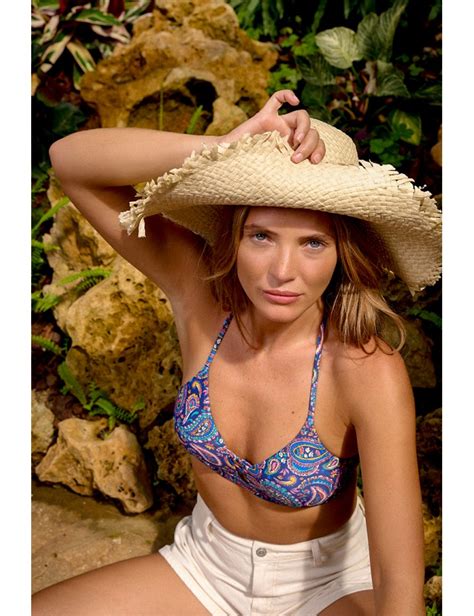 Printed Triangle Bikini Top Molly Bracken E Shop