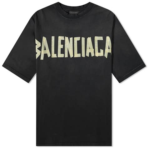 Balenciaga Tape Type T Shirt Washed Black END AR