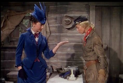 Allyn Ann McLerie as 'Katie' and Doris Day as 'Calam' in "Calamity Jane ...