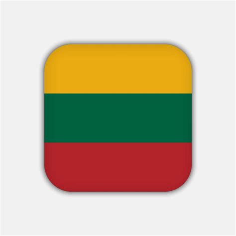 Lithuania flag, official colors. Vector illustration. 10942177 Vector ...