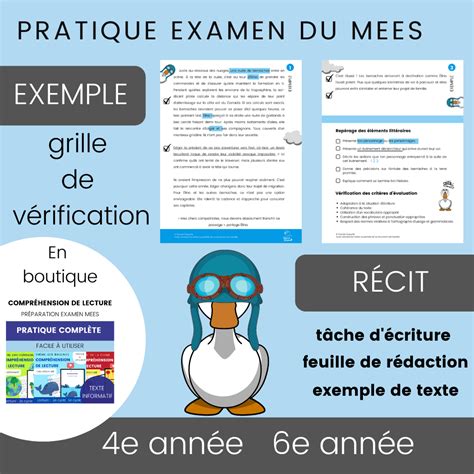 Pr Paration Examen Criture Mees Texte Narratif