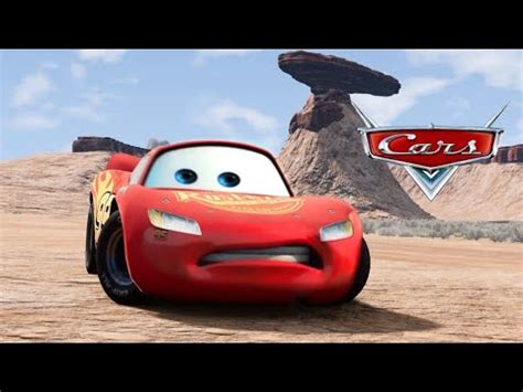 Lightning McQueen Crashes In Willy S Butte Cars Movie Remake BeamNG