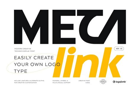 Meta Link - Modern Font - Free Font