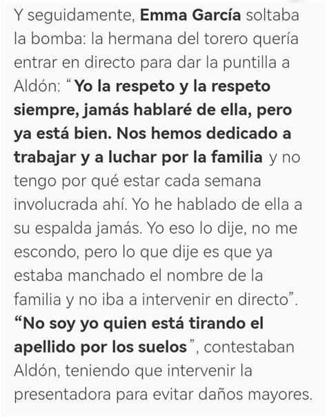 Seram1 on Twitter Aldón y la hermana de Ortega Cano se enzarzan en