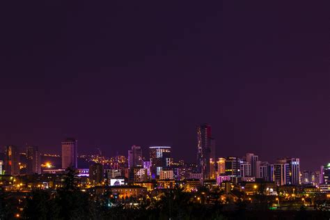 Skyline View during Night Time · Free Stock Photo