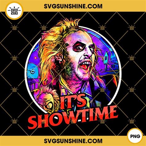 Beetlejuice It S Showtime PNG Horror Movie Halloween PNG Digital Files