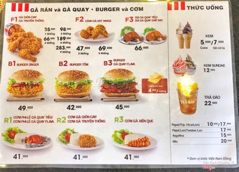 Gà Rán Kfc Lê Lai ở Quận 1 Tp Hcm Album Thực đơn Gà Rán Kfc Lê Lai Foodyvn