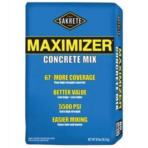 Concrete Mix 80lb Maximizer Concrete New Obidika