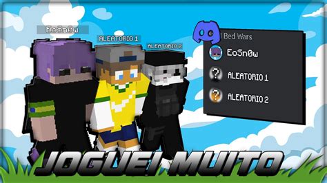 JOGANDO BEDWARS EM CALL ALEATORIOS MushMC YouTube