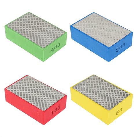 Pcs Diamond Hand Polishing Pads Reusable Sanding