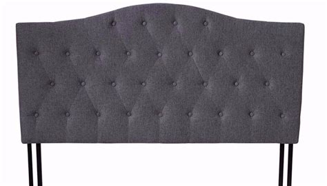 Classic Deluxe Dark Grey Tufted Fabric Headboard - Walmart.com