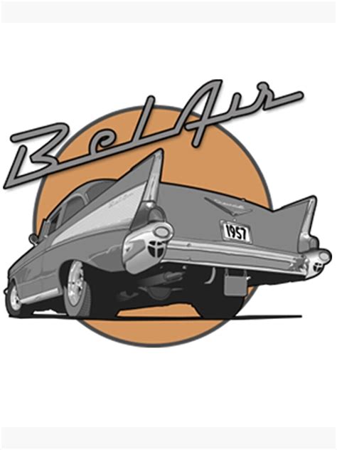 Chevrolet 57 Chevy Bel Air Poster For Sale By Louie66 Redbubble