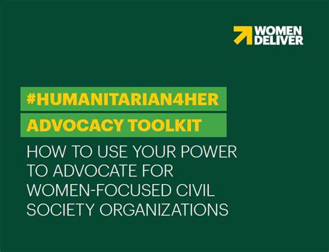 Humanitarian4her Advocacy Toolkit How To Use Your Power To Advocate