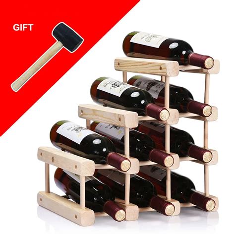 High Quality New Hot Solid Wood Classical Wooden Red Wine Rack 469 Bottle Holder Mount Kitchen