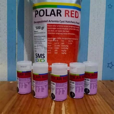 Jual Pelet Artemia Polar Red Polar Red Artemia Shell Isi Gr