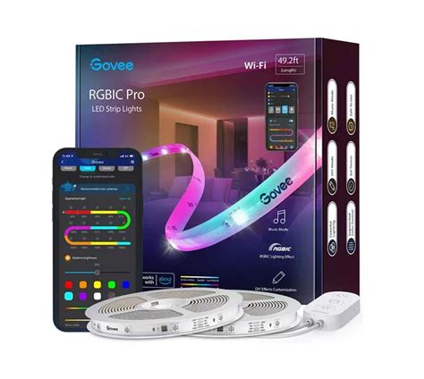 Govee Rgbic Pro Led Strip Light Ft M Ft M Wi Fi For Indoor