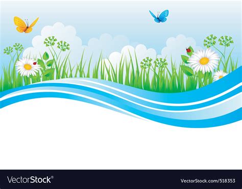 Grass background Royalty Free Vector Image - VectorStock