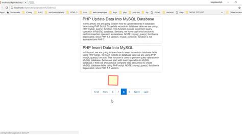 Create Pagination In PHP MYSQL JQUERY And AJAX YouTube
