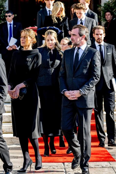 Princess Tatiana Princess Nina And Princess Theodora Attend Funeral Of