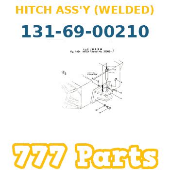 131 69 00210 Komatsu HITCH ASS Y WELDED