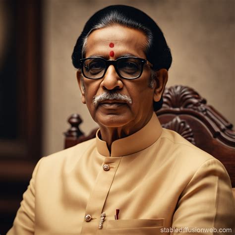 Realistic Portrait Of Balasaheb Thackeray Stable Diffusion Online