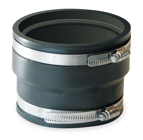 FERNCO PVC Flexible Corrugated Coupling For Pipe Size 4 In X 4 In 4 3