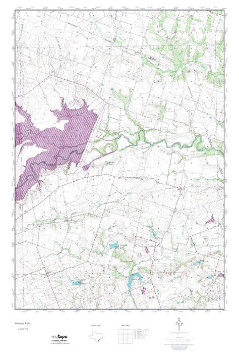 Mytopo Granger Lake Texas Usgs Quad Topo Map