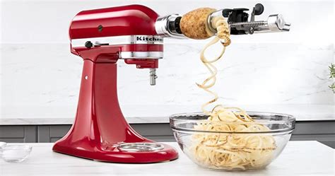 Amazon Kitchenaid Spiralizer Attachment Set Only 5698 Shipped Peel