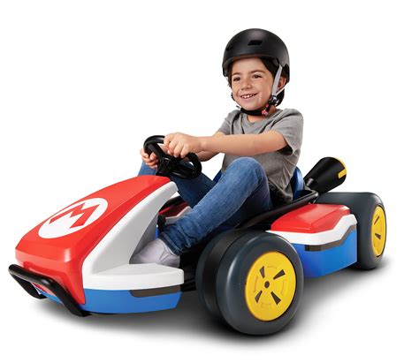 Super Mario Kart Deluxe Kids Ride On 24V Battery Powered Electric ...