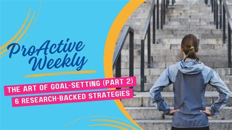 Understanding The Art Of Goal Setting Part 2 6 Research Backed