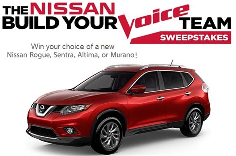 Nissans Build Your Voice Team Sweepstakes Sweepstakesbible