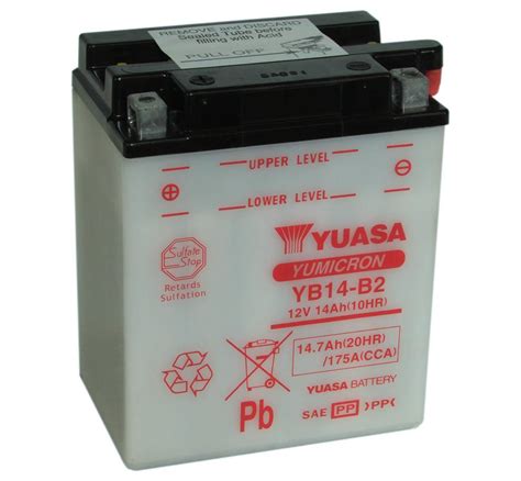 Yuasa YB14 B2 12V Motorcycle Battery Inc Free Delivery MDS Battery