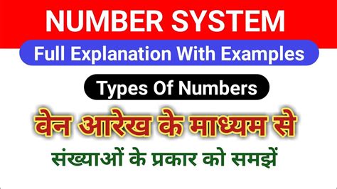 Number System Concept Types Of Numbers Mathematics Classes By Rk