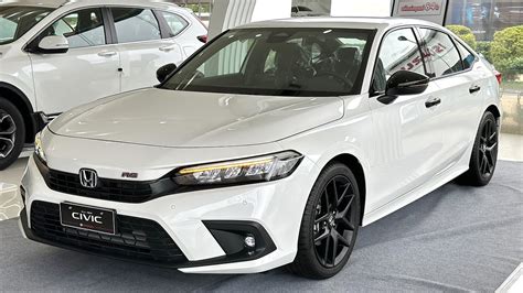 The New 2023 Honda Civic RS White Full Option Sedan YouTube