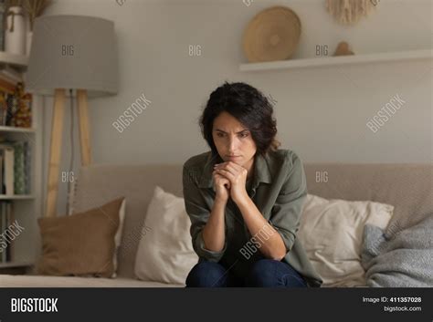 Thoughtful Nervous Image And Photo Free Trial Bigstock