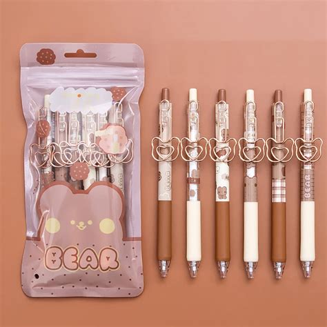 Amazon Meokim Kawaii Gel Pen Cute Bear Pen Ins Japanese Student