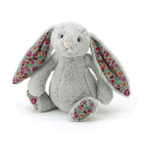 Jellycat Bashful Blossom Silver Bunny