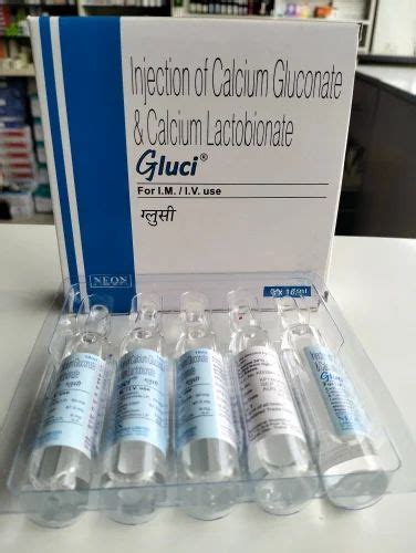 Calcium Gluconate And Calcium Lactobionate Injection At Rs 150 Box