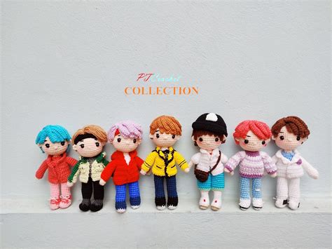 Bts Crochet Bts Doll Stuffed Bts Bts Plush Bts Amigurumi Etsy Australia