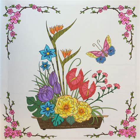 World Of Flowers Johanna Basford Joanna Basford Coloring Coloring Book Art Basford Coloring