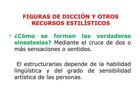 Figuras De Dicci N Y Otros Recursos Estil Sticos Ppt